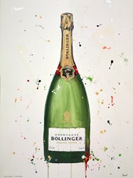 Bollinger Champagne by Stephen Graham - Original on Paper sized 30x22 inches. Available from Whitewall Galleries